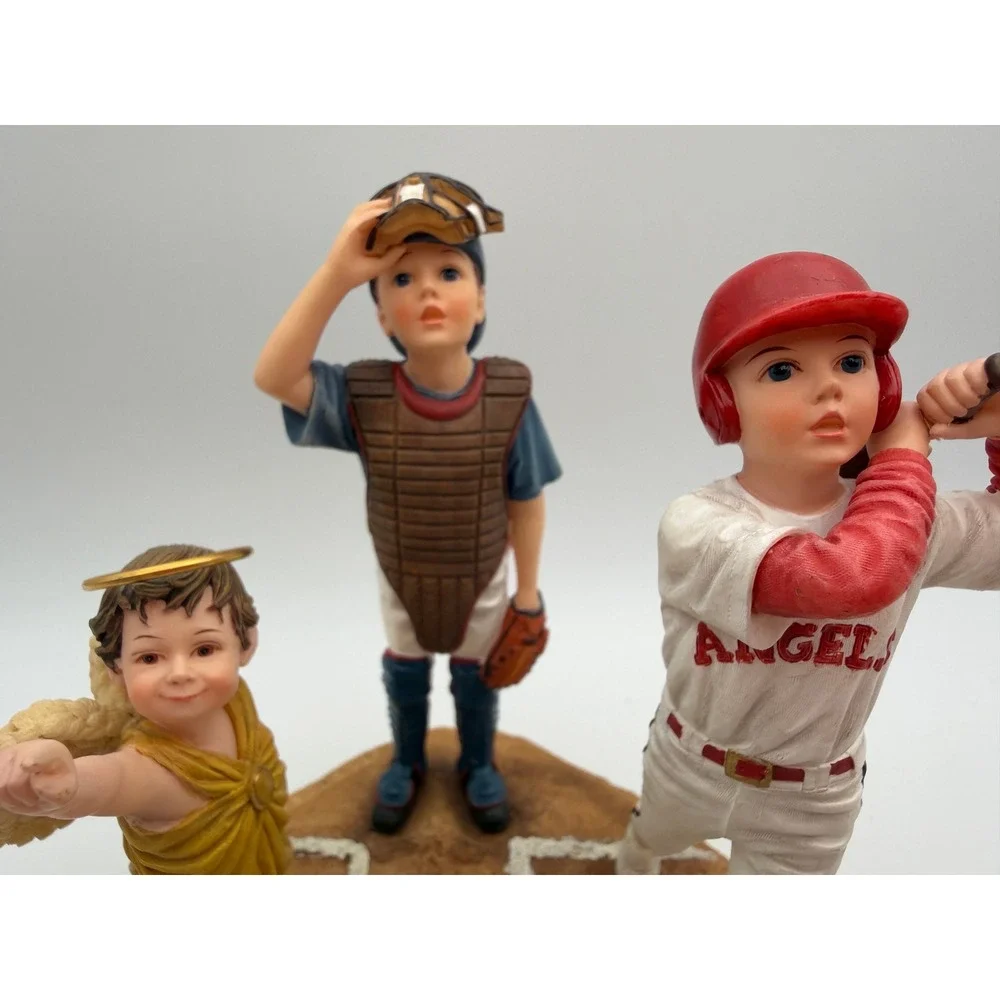 Demdaco Prayers & Promises Think Big Baseball Figurine Bill Stross 2002 Angels